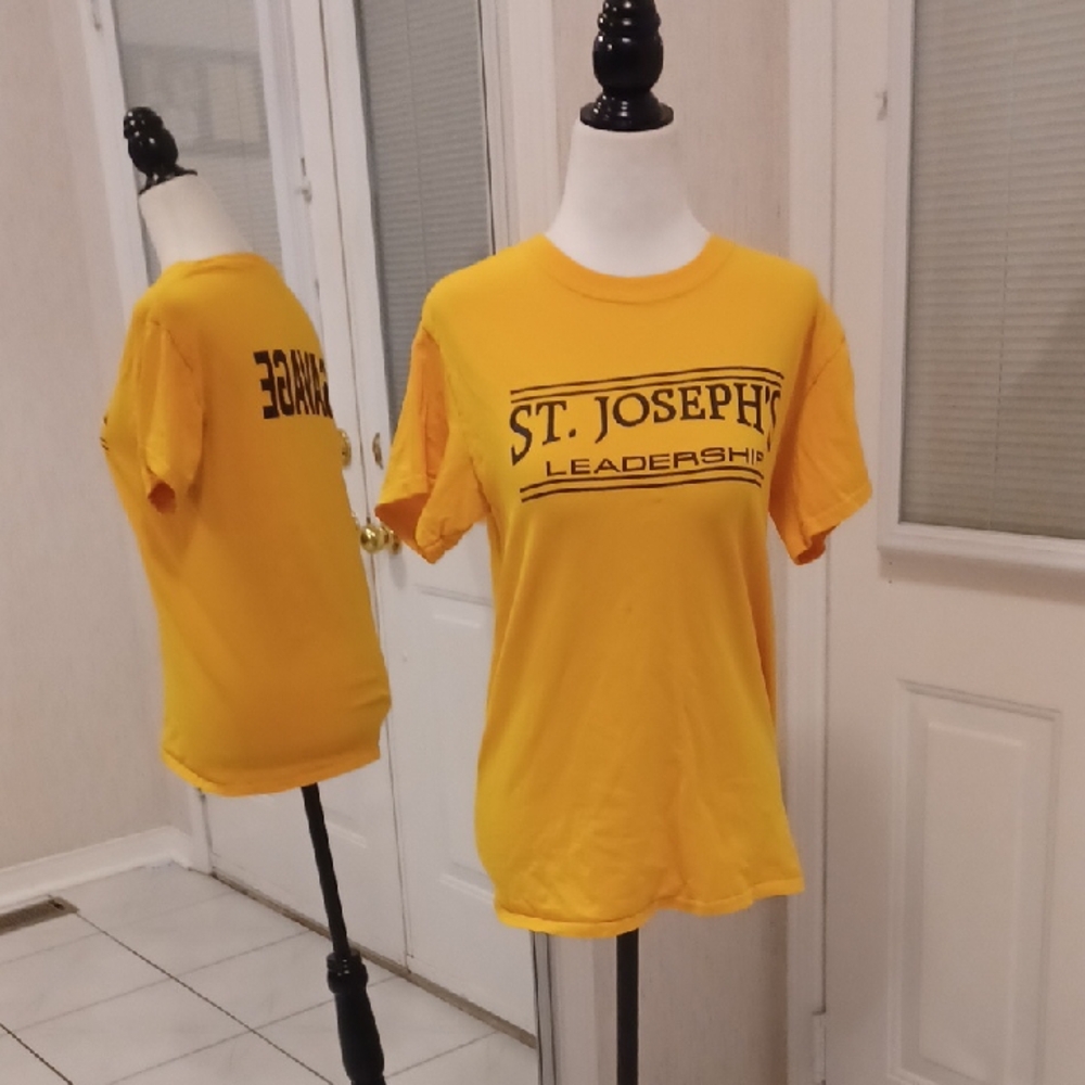 Free Add-on Yellow St. Joseph's Leadership Tee - Size Small